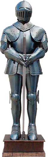 Medieval Blued Wearable Full Suit of Armor