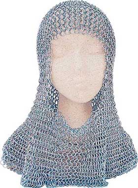 Chainmail Coif - Butted Steel Rings